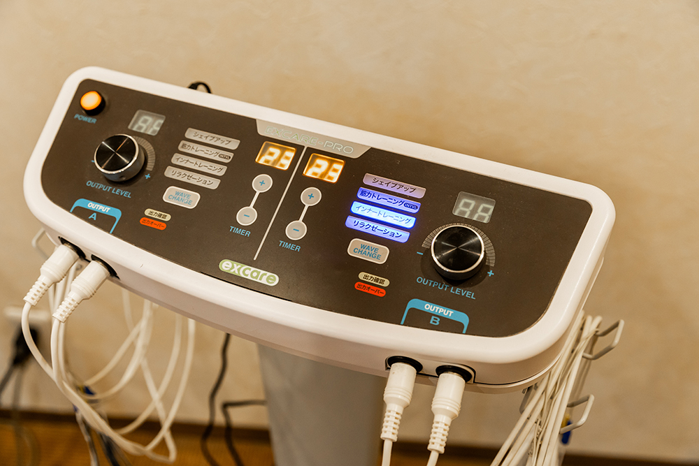 インナーマッスルへアプローチするEMS機器